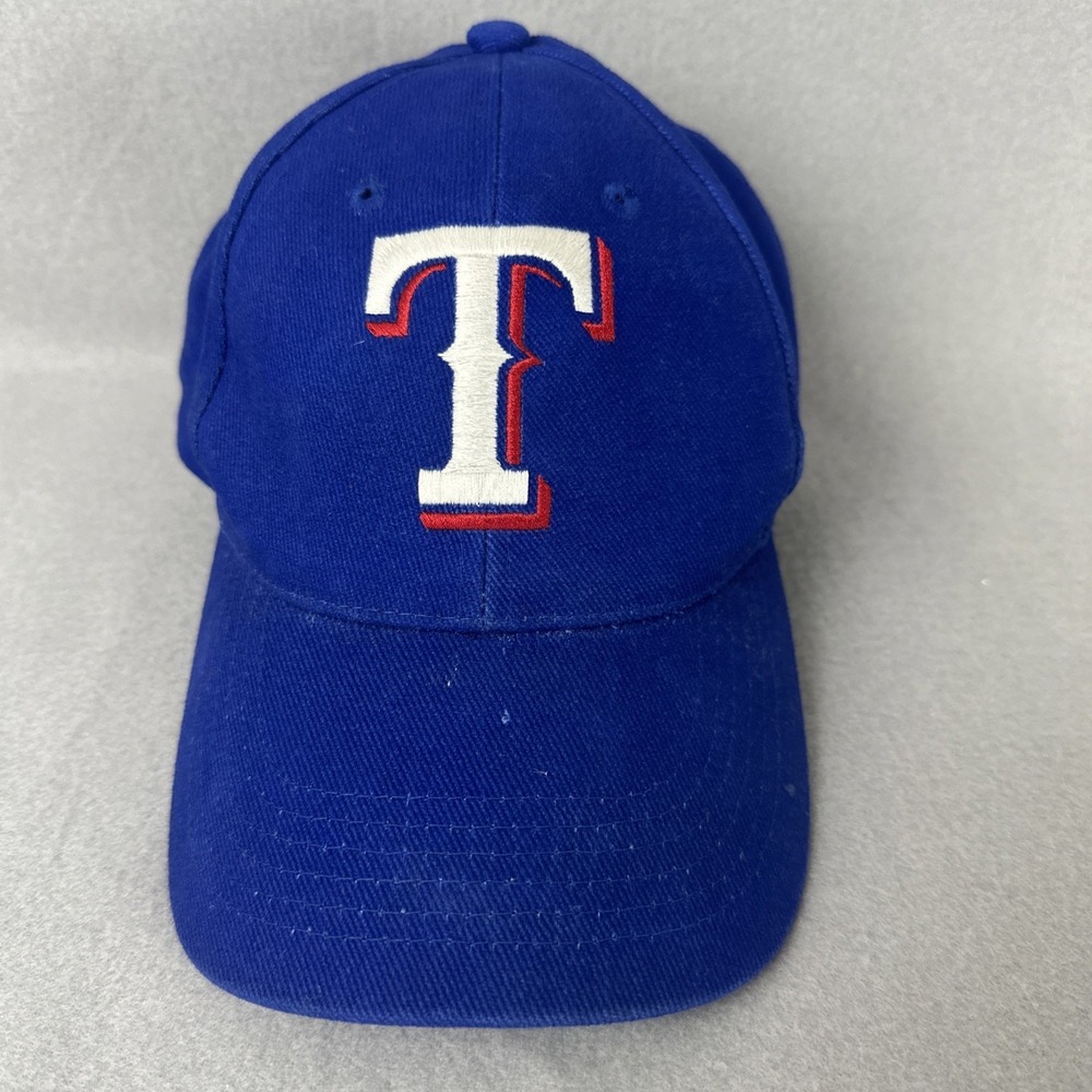 Texas Rangers Hat Cap Blue Strapback Adjustable Embroidered Baseball